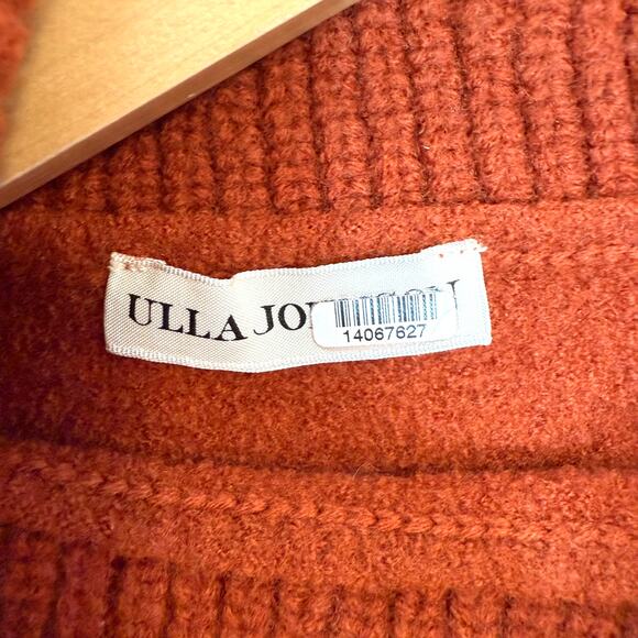 Ulla Johnson Riley Puff Sleeve SHRUNKEN Sweater In Orange Size XXS - Picture 13 of 15
